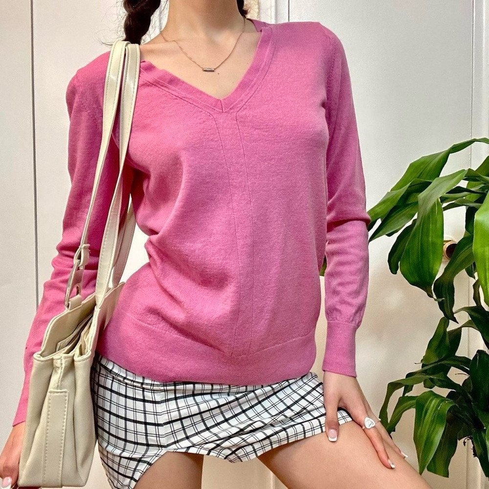 Banana Republic 100% Merino Wool Sweater Pink Size Medium